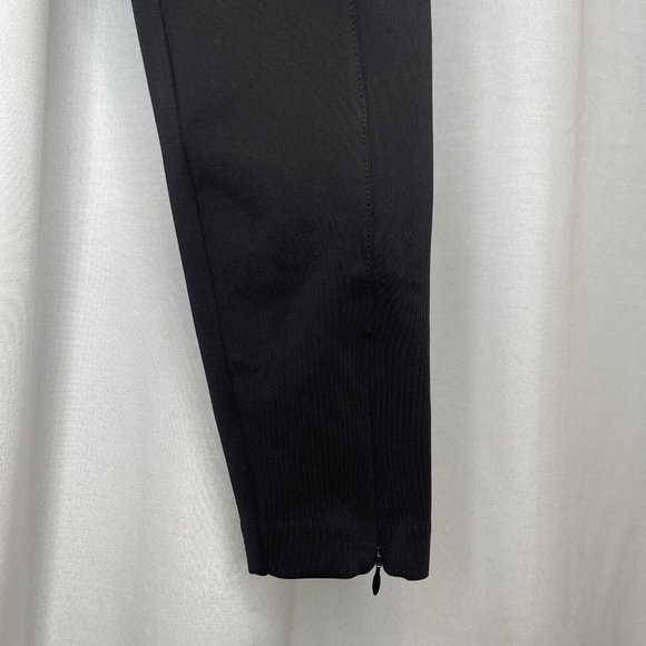 SOLD Witchery Black Scuba Pants Size 8 Ankle Zip Fitted Skinny Elastic Waist - Picture 9 of 16